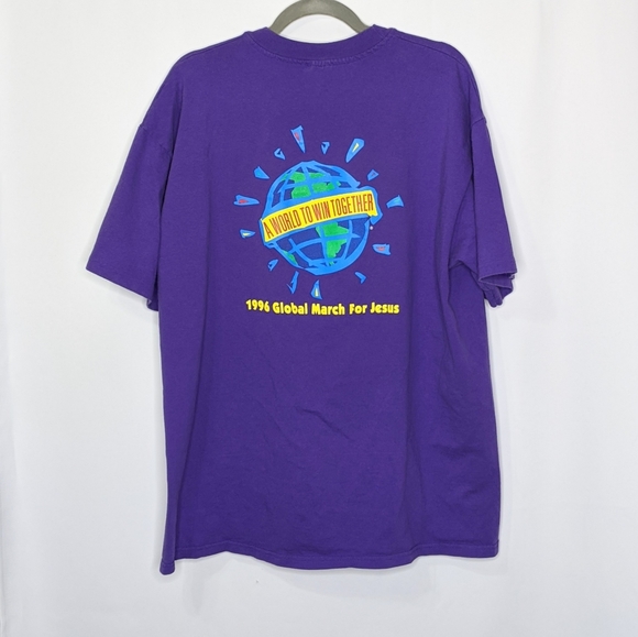 Vtg Jesus Walk March Double Sided Single Stitch - Picture 4 of 5